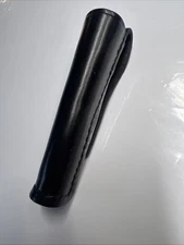 Stallion Leather Mini-Mag Flashlight Holder Open Top Black