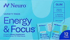 Neuro Energy & Focus Gum Zero Sugar Variety P...