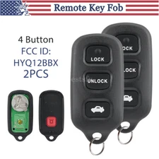 2 For 1999 - 2004 Toyota Avalon Keyless Entry Remote Control Key Fob HYQ12BBX