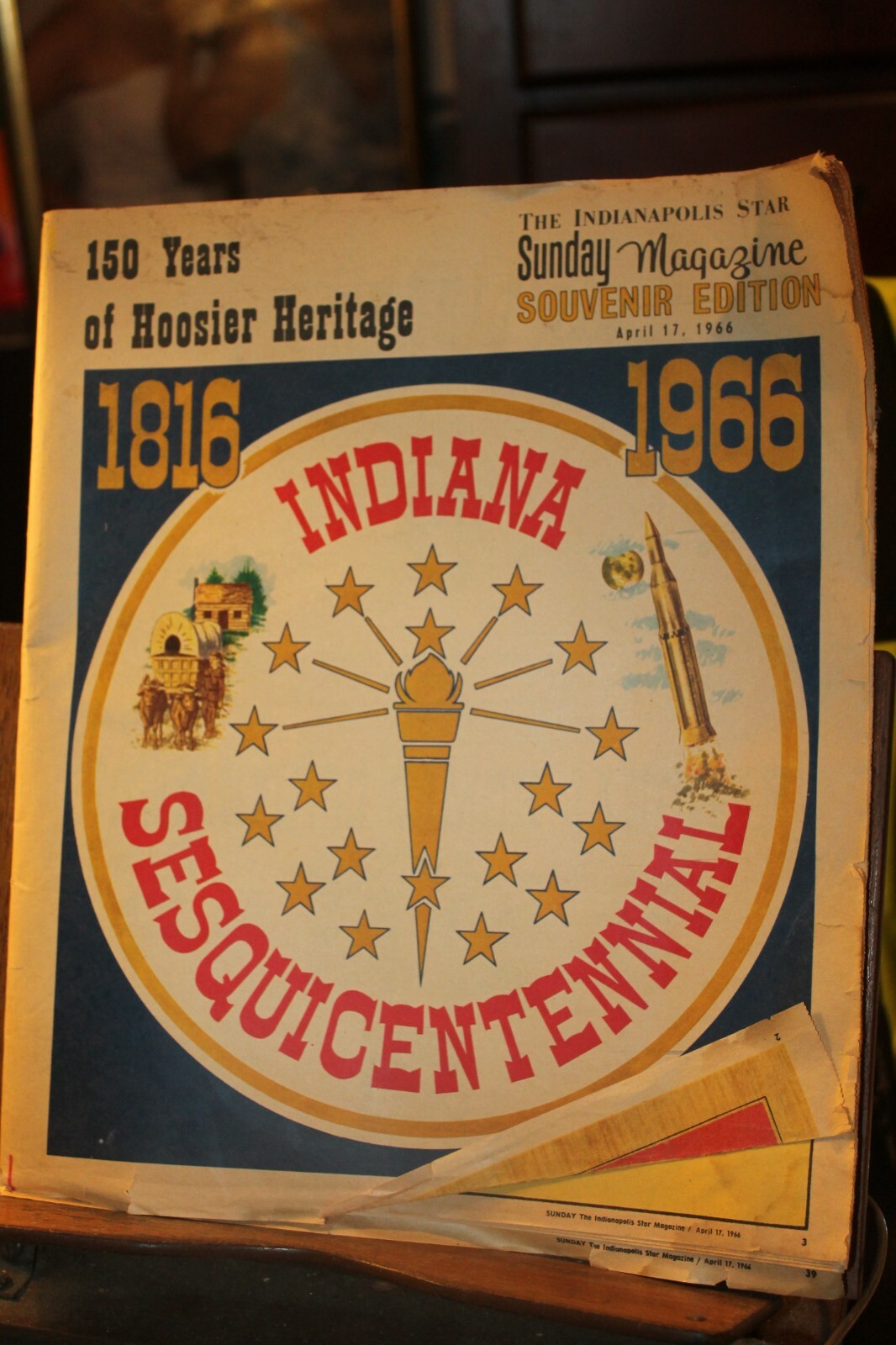 April 17 1966 Indiana Sesquicentennial Indianapolis Star Souvenir