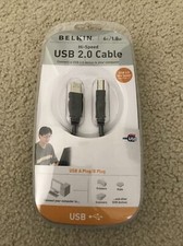 Belkin USB 2.0 Hi Speed Printer Cable, NEW