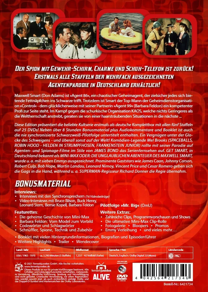 Mini-Max oder: Die unglaublichen Abenteuer des Maxwell Smart - Komplettbox [DVD] - Bild 2 von 4