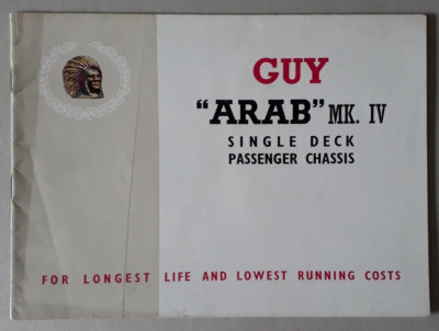 Guy Arab Mk IV Brochure 1956 - Single Deck Chassis
