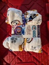 Paw Patrol plush hooded robe 2 pc set multicolor 10 NWT
