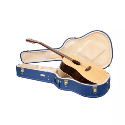 Crossrock Universal Wood Case for Gibson Acoustic J45，Martin Dreadnought Guitars