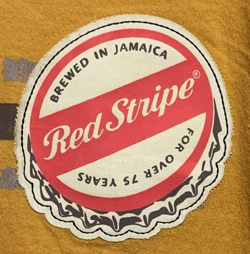 T-Shirt 2XL "Red Stripe" Jamaican Lager Since 1928 T-Shirt - Picture 3 of 6