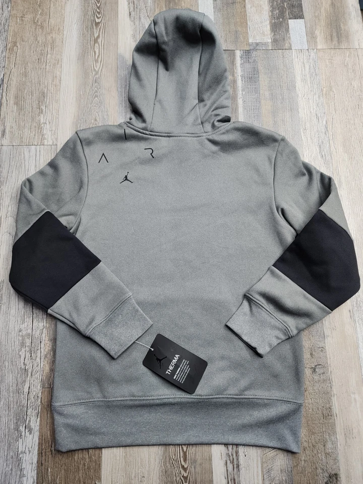 NUEVO Nike Air Jordan Therma Fit Niños JUVENTUD Pequeño 8-10 Años Sudadera con Capucha $50 Foto 2 de 4