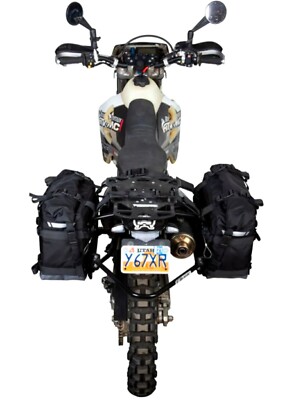 Tusk Pannier Racks With Pilot Bags For SUZUKI DRZ400S DRZ400SM
