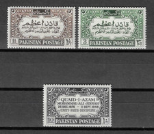 PAKISTAN 1949 SG 52/54 MNH