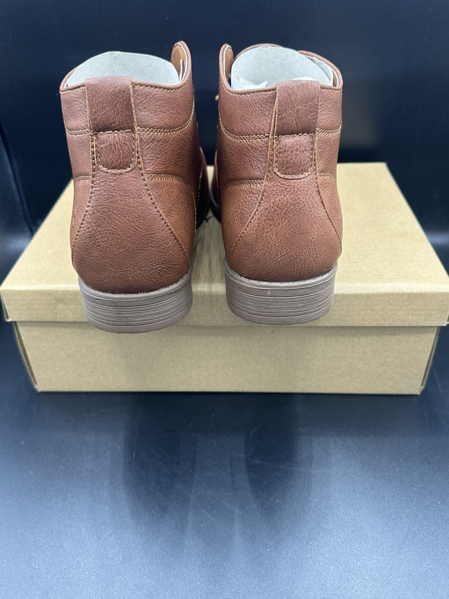 Lucky Brand Leather Chukka Boots Cognac Brown Size 11 LB-WEBB-MS NEW WITH BOX Lucky Brand Leather Chukka Boots Cognac Brown Size 11 LB  main image 3
