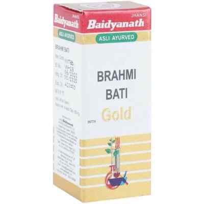 Baidyanath Brahmi Bati with Gold (5 Tablets ) reduce mental fatigue - Free Ship