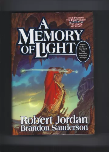 A MEMORY OF LIGHT WHEEL OF TIME BOOK 14 ROBERT JORDAN SIGNED COPY HARDCOVER BOOK