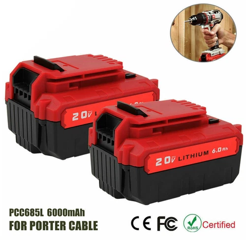 2PCS 20V 6.0Ah Li-ion Battery For Porter Cablet PCC685L PCC680L OR PCC692L US - Picture 3 of 6