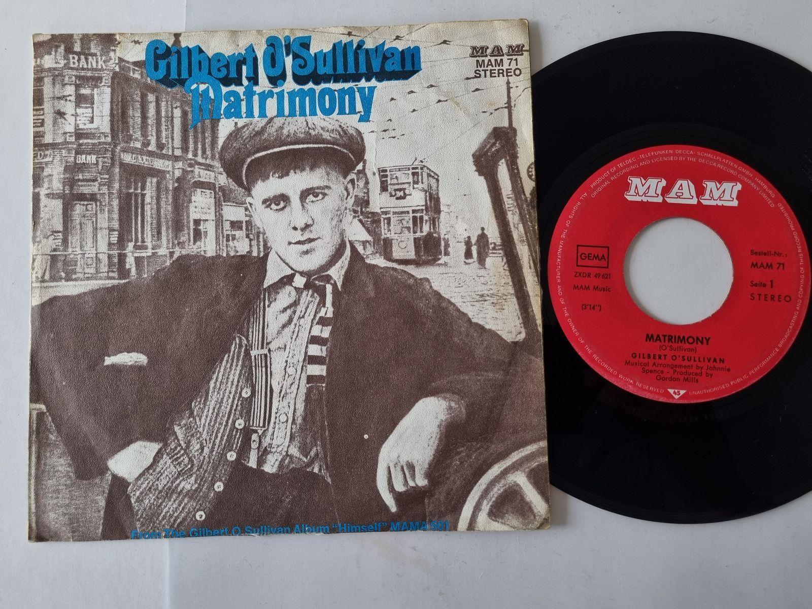 7"" Single Gilbert O' Sullivan - Matrimony Vinyl Germany