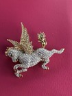 swarovski crystal pegasus pin
