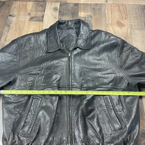 Roundtree Yorke Lambskin Leather Jacket Size XL Black Soft Leather - Picture 7 of 9