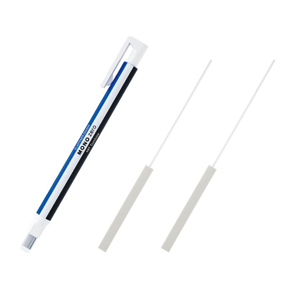 TOMBOW Knock Eraser MONO Zero Stick Type with 2pcs. Refill Point Japan