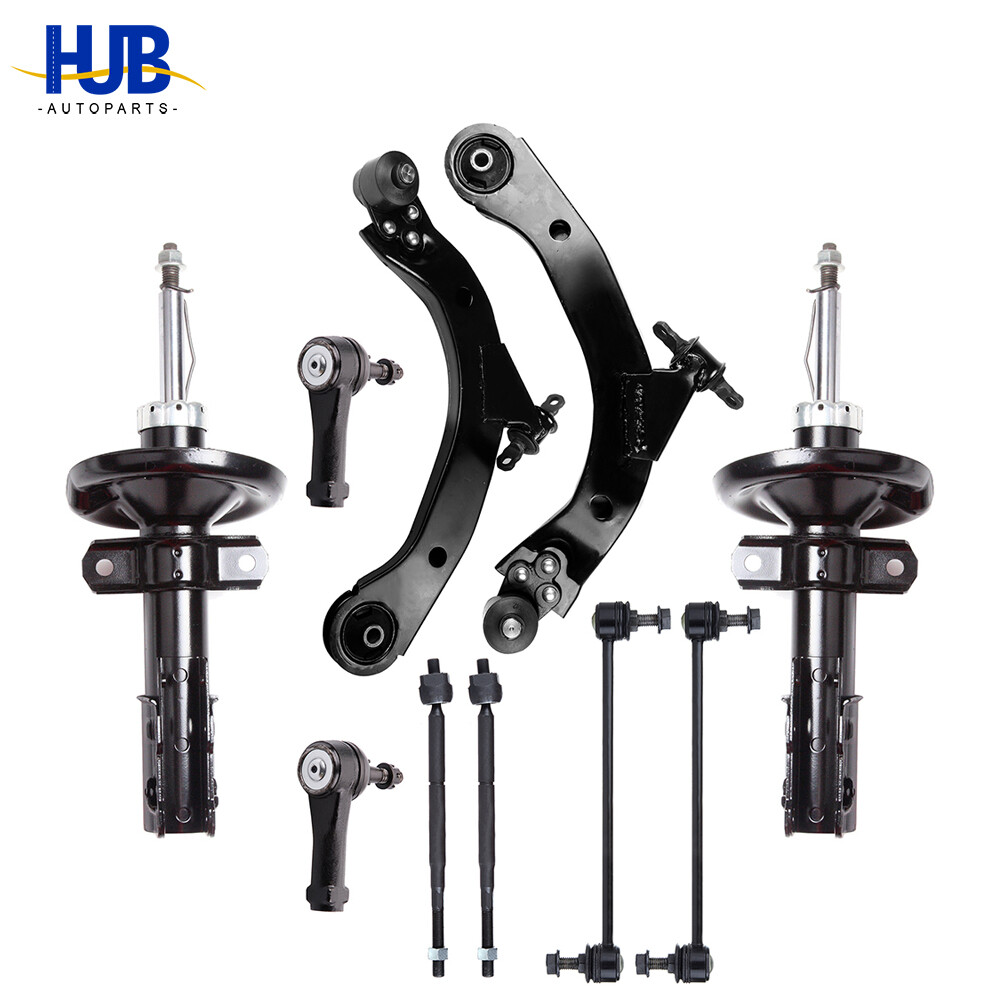2003-2007 Saturn Ion Front Suspension Kit with Control Arms Tie Rods Struts Sway Bars