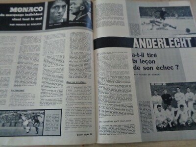 Miroir du Football n°63. Dogliani - Angers, Anderlecht, Milan A.C