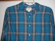Denim & Supply Ralph Lauren Women's Plaid Button Up Shirt NWT Size Large Blue