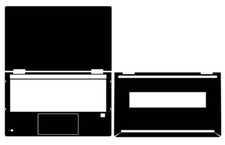 Carbon Vinyl Sticker Skin Cover for HP Pro X360 435 G10 Laptop Decals Protector