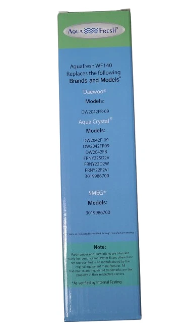 Aqua Fresh WF140 Fits Daewoo DW2042FR-09 Refrigerator Water Filter 6 Pack - Image 3 of 4