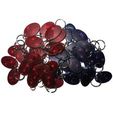100pcs 125KHz RFID EM Proximity Induction Tag Token Keyfob Mini Mango Red  Blue