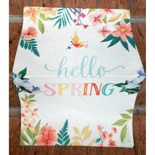 HELLO SPRING Garden Flag 12 x 18 Inch Fabric New