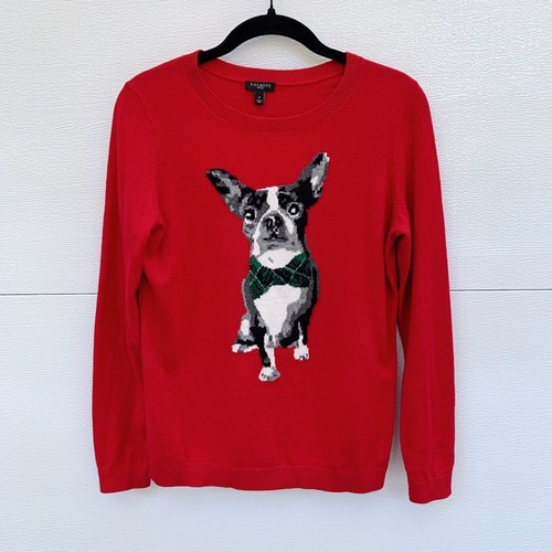 Talbots Boston Terrier Sweater eBay