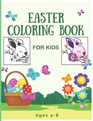 Easter Coloring Book For Kids Ages 4-8: kids easter books, easter coloring ...