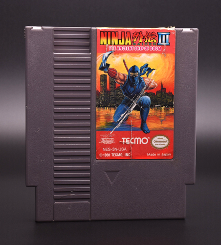 Ninja Gaiden III Ancient Ship of Doom - NES - Authentic Cart Only Cleaned Tested - Picture 1 of 4