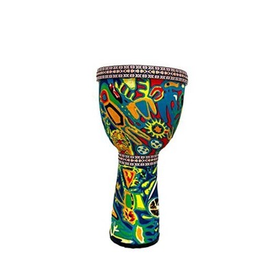 RUOSWTE Djembe Drum Bongo ，Goblet Drum Made Of Goat Leather Drum Head, Hand C