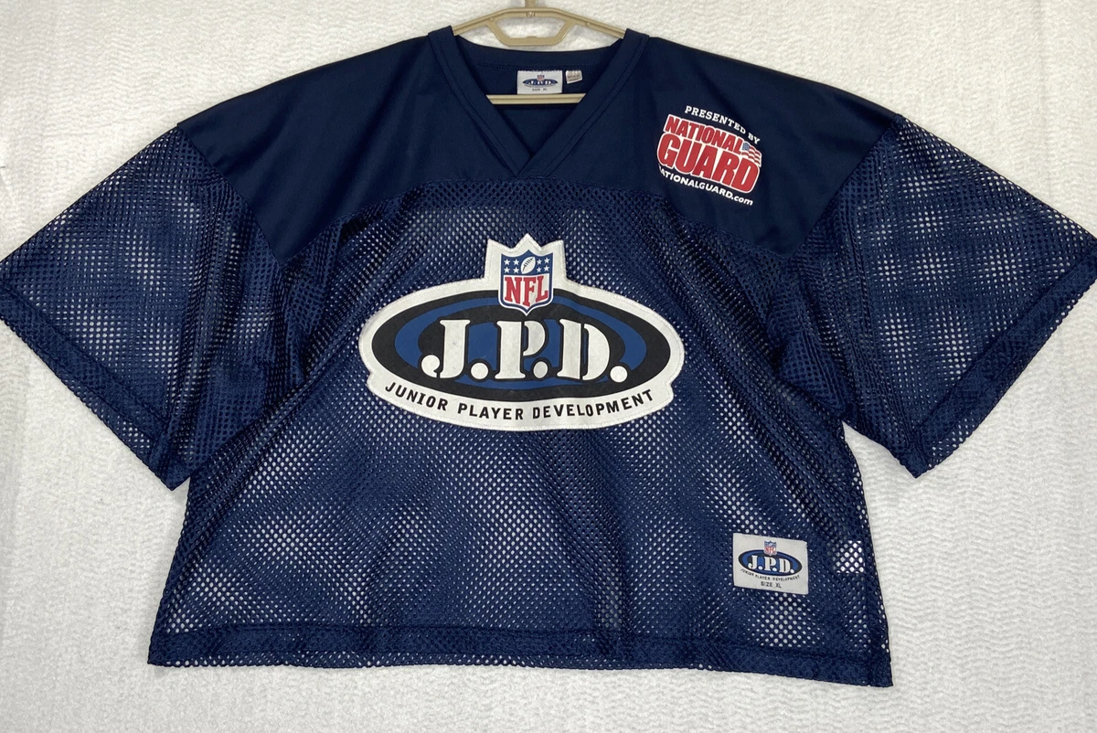 NFL Football JPD Junior Player Development Navy Blue Jersey Mesh Youth XL Shirt
