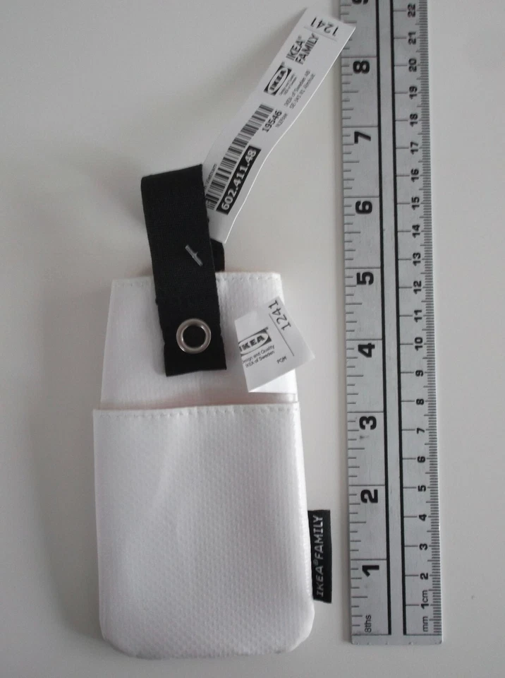 IKEA UPPTÄCKA Estuche de Transporte para Teléfono NUEVO con Etiqueta Blanco Naranja Raro Foto 2 de 4
