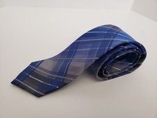 Men tie Kenneth Cole 100 silk imported, geometric stripes, 57" long overall,