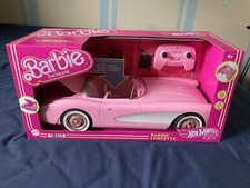 NEW Barbie The Movie Hot Wheels RC Barbie Corvette Remote Control Car 2023
