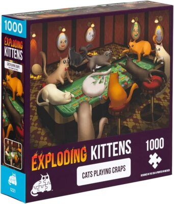 Exploding Kittens Katzen spielen Craps 1000 Stück Puzzle
