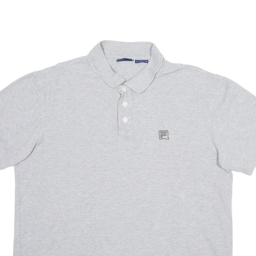 FILA Mens Polo Shirt Grey L - Picture 2 of 6