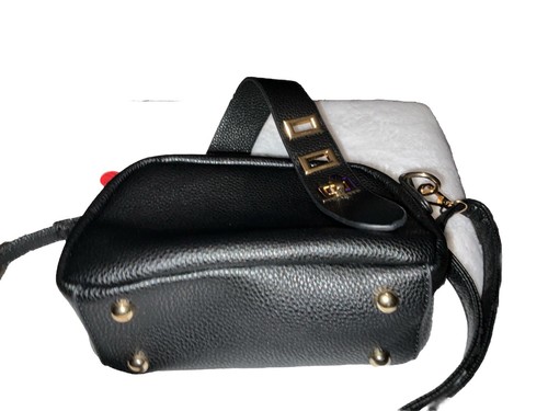 Little Black Crossbody/Shoulder Purse New With Tag Has A Buckle Design. - Picture 8 of 16