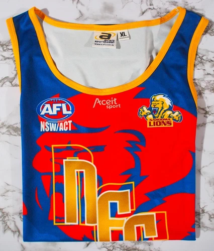 MENS AFL NAROOMA LIONS PLAYERS TRAINING SINGLET SIZE XL - Picture 5 of 6