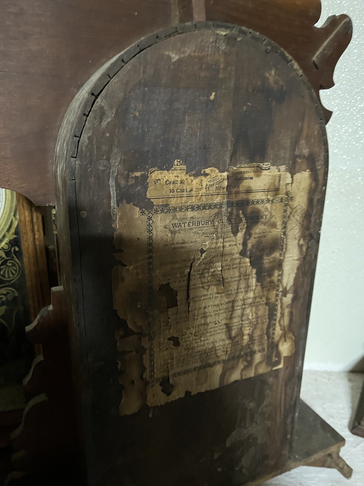 Antique Vintage Waterbury Wooden Parlor Mantel Clock eBay