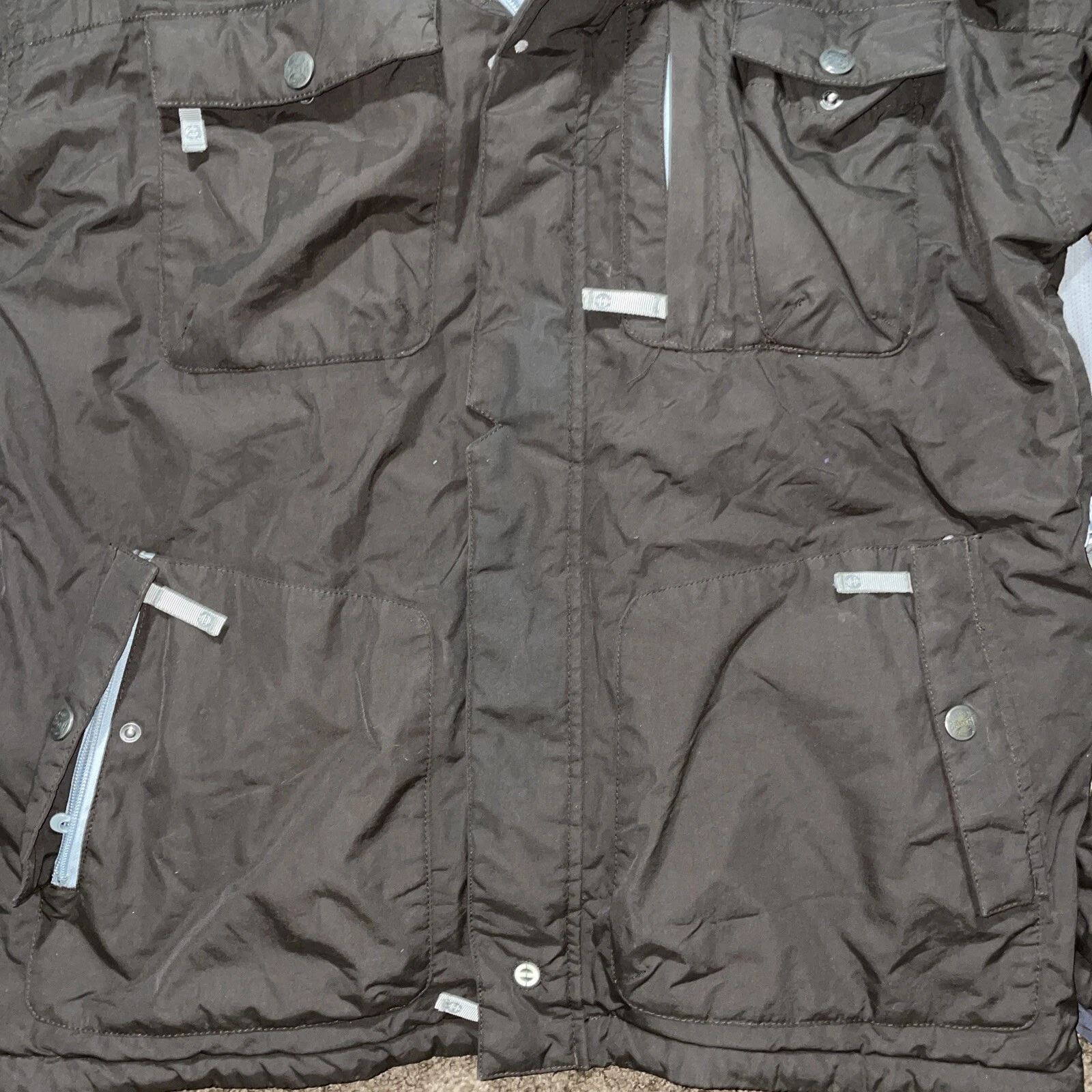 Vintage Planet Earth Heavy Duty Parka Ski Skateboard Jacket Size Large Rare - product detail image 5