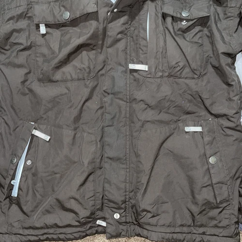 Vintage Planet Earth Heavy Duty Parka Ski Skateboard Jacket Size Large Rare image 5