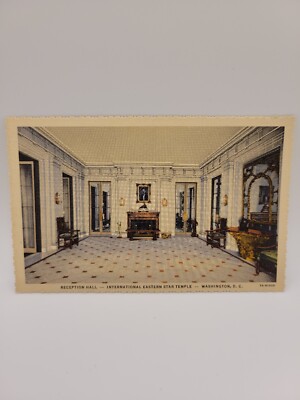 Postcard Reception Hall International Eastern Star Temple Washington DC