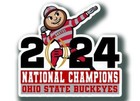 EXUC,(NEVER USED) OHIO STATE BUCKEYES ,2024 Championship Decal ,(  LARGER ) — photo 2