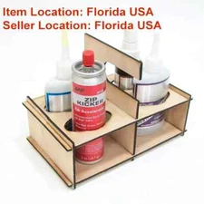 CA Glue Caddy Holder Organizer Hanger Laser Cut from 2.7mm Plywood DYI Kit