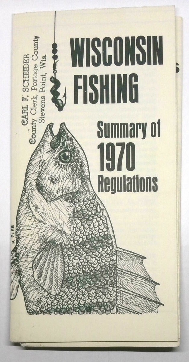 Vieux Papiers Wisconsin : Guides De Pêche, Chasse Et Bateau (années 50-70)