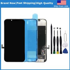 Soft OLED For iPhone 13 LCD Display Touch Screen Digitizer Frame Replacement Kit