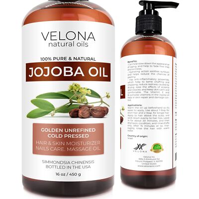 Jojoba Oil - 16 oz | 100% Pure and Natural | After Shower Body Oil | Golden U...