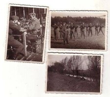54615/3 Original Fotos Deutsche Soldaten Schie&szlig;&uuml;bungen 2. Weltkrieg um 1940